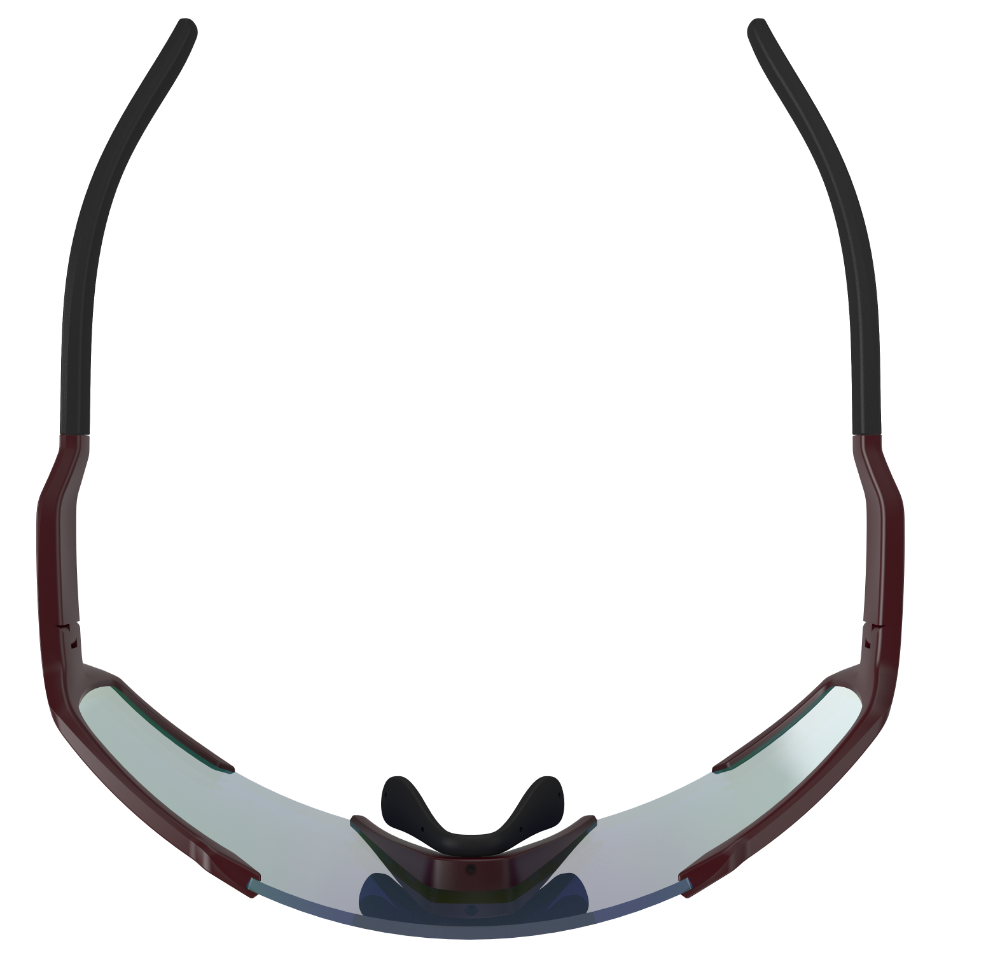 top view of the shield sunglasses
